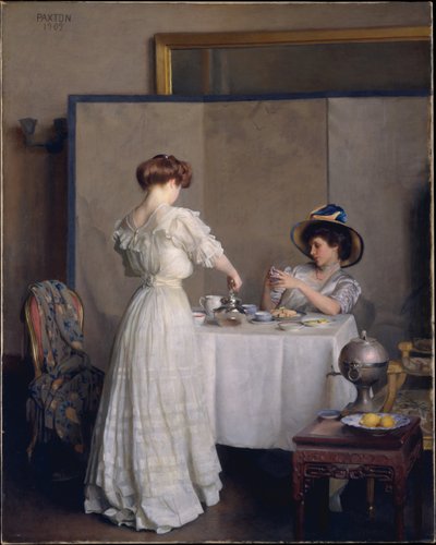 Teeblätter von William McGregor Paxton